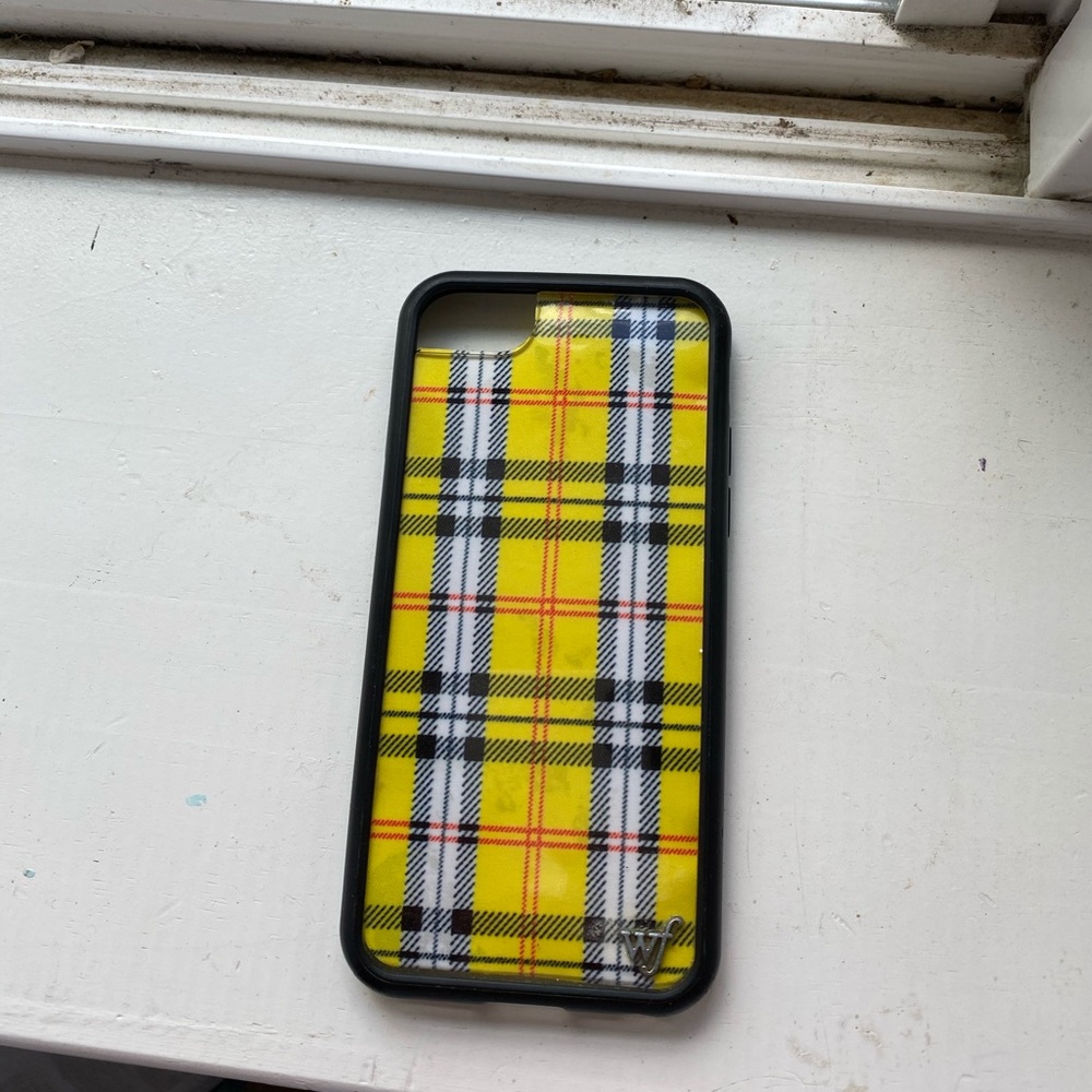 Wildflower Yellow Plaid Iphone 6/7/8 Case